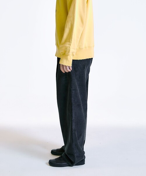 City Ambient Products（シティアンビエントプロダクツ）の「City Ambient Products: コーデュロイ ワイド テーパード スラックス（スラックス・メンズ・ブラック/ベージュ/ライトグリーン・LARGE/MEDIUM/SMALL）」の9枚目の写真