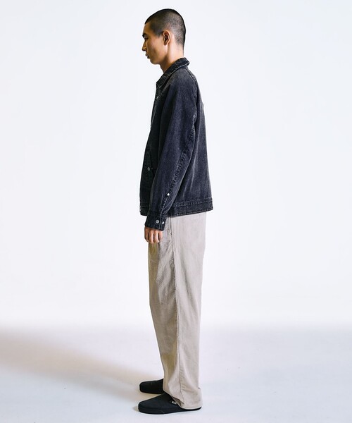 City Ambient Products（シティアンビエントプロダクツ）の「City Ambient Products: コーデュロイ ワイド テーパード スラックス（スラックス・メンズ・ブラック/ベージュ/ライトグリーン・LARGE/MEDIUM/SMALL）」の13枚目の写真