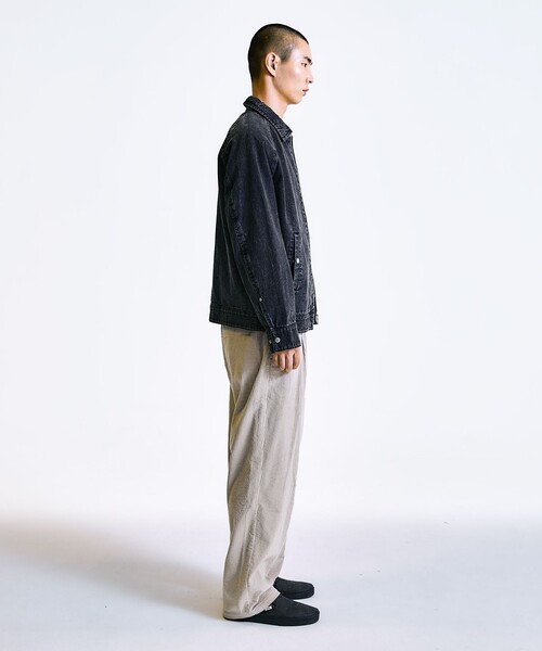 City Ambient Products（シティアンビエントプロダクツ）の「City Ambient Products: コーデュロイ ワイド テーパード スラックス（スラックス・メンズ・ブラック/ベージュ/ライトグリーン・LARGE/MEDIUM/SMALL）」の15枚目の写真