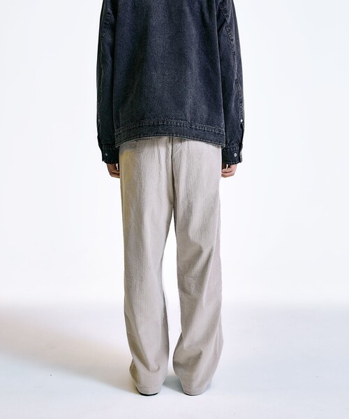 City Ambient Products（シティアンビエントプロダクツ）の「City Ambient Products: コーデュロイ ワイド テーパード スラックス（スラックス・メンズ・ブラック/ベージュ/ライトグリーン・LARGE/MEDIUM/SMALL）」の17枚目の写真