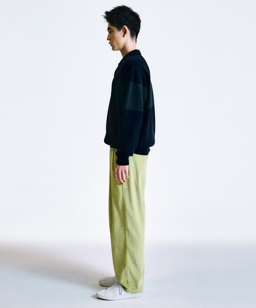 City Ambient Products（シティアンビエントプロダクツ）の「City Ambient Products: コーデュロイ ワイド テーパード スラックス（スラックス・メンズ・ブラック/ベージュ/ライトグリーン・LARGE/MEDIUM/SMALL）」の20枚目の写真