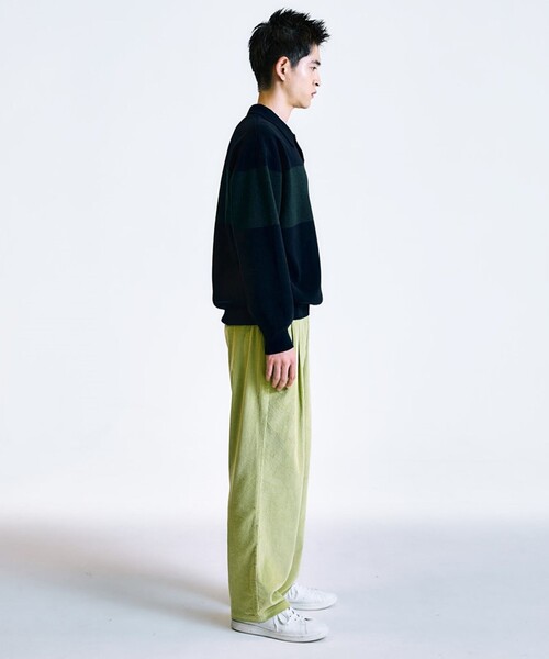 City Ambient Products（シティアンビエントプロダクツ）の「City Ambient Products: コーデュロイ ワイド テーパード スラックス（スラックス・メンズ・ブラック/ベージュ/ライトグリーン・LARGE/MEDIUM/SMALL）」の22枚目の写真