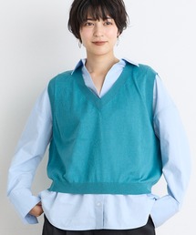 INED CLARO（イネドクラロ）の「クロップドニットベスト（ニット/セーター）」