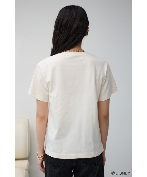 AZUL by moussy(アズールバイマウジー)の「JM ミッキーTシャツ(Tシャツ/カットソー・レディース・オフホワイト/チャコールグレー・FREE)」の8枚目の写真
