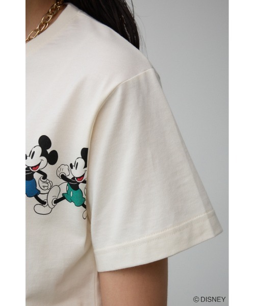 AZUL by moussy(アズールバイマウジー)の「JM ミッキーTシャツ(Tシャツ/カットソー・レディース・オフホワイト/チャコールグレー・FREE)」の10枚目の写真