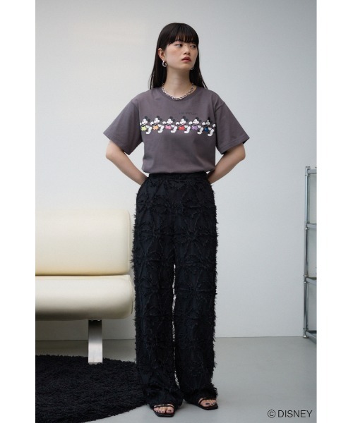 AZUL by moussy(アズールバイマウジー)の「JM ミッキーTシャツ(Tシャツ/カットソー・レディース・オフホワイト/チャコールグレー・FREE)」の15枚目の写真