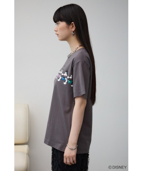 AZUL by moussy(アズールバイマウジー)の「JM ミッキーTシャツ(Tシャツ/カットソー・レディース・オフホワイト/チャコールグレー・FREE)」の17枚目の写真