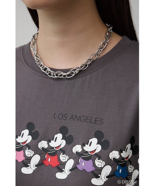 AZUL by moussy(アズールバイマウジー)の「JM ミッキーTシャツ(Tシャツ/カットソー・レディース・オフホワイト/チャコールグレー・FREE)」の19枚目の写真