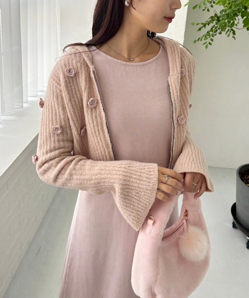 one after another NICE CLAUP（ワンアフターアナザーナイスクラップ）の「フェイクファーミニバッグ（ハンドバッグ・レディース・ブラウン/ピンク/アイボリー・FREE）」の19枚目の写真