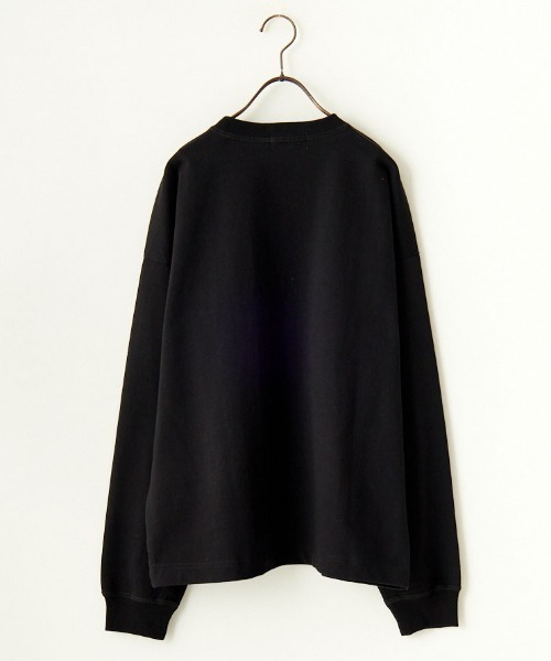 GYMPHLEX（ジムフレックス）の「[GYMPHLEX/ジムフレックス] ワンポイント刺繍ロゴ クルーネックロンT（Tシャツ/カットソー・レディース・ブラック/ダークグリーン/グレー/キナリ/ライトグレー・M/L/S）」の11枚目の写真