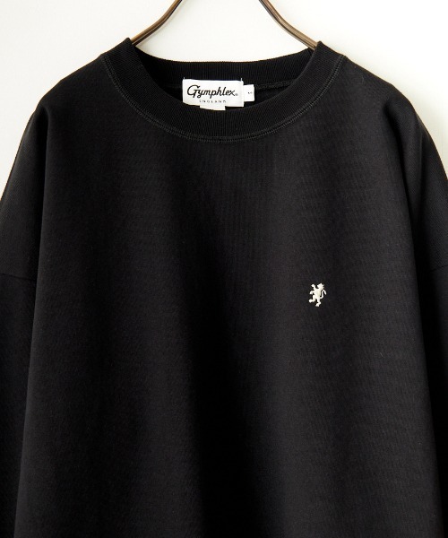 GYMPHLEX（ジムフレックス）の「[GYMPHLEX/ジムフレックス] ワンポイント刺繍ロゴ クルーネックロンT（Tシャツ/カットソー・レディース・ブラック/ダークグリーン/グレー/キナリ/ライトグレー・M/L/S）」の10枚目の写真