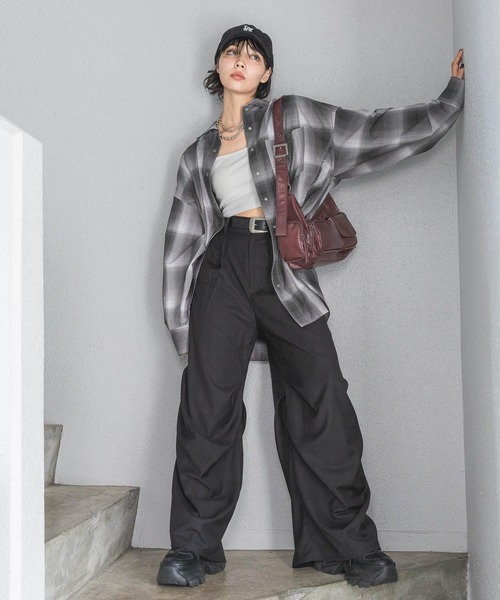 PAGEBOY（ページボーイ）の「リベットタックパンツ（その他パンツ・レディース・グレー/ブラック/ブラウン・FREE）」の15枚目の写真