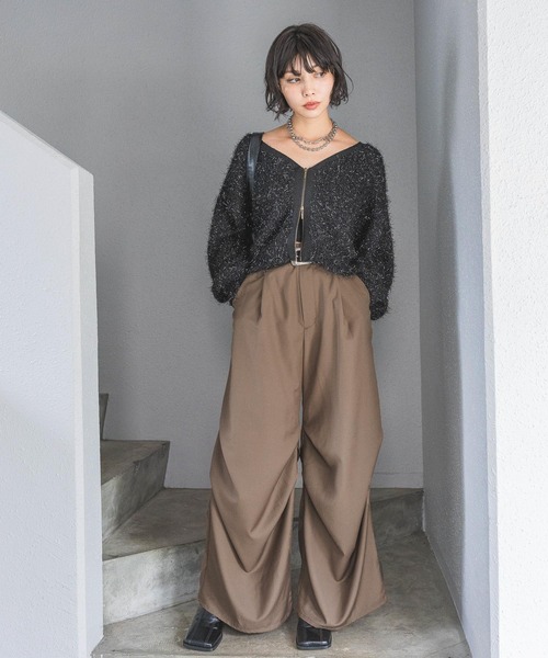 PAGEBOY（ページボーイ）の「リベットタックパンツ（その他パンツ・レディース・グレー/ブラック/ブラウン・FREE）」の21枚目の写真