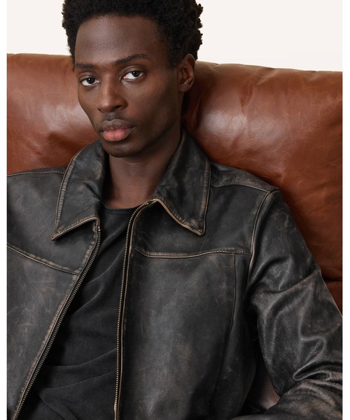 ALLSAINTS（オールセインツ）の「ALKAN ZIP UP TWO TONE LEATHER