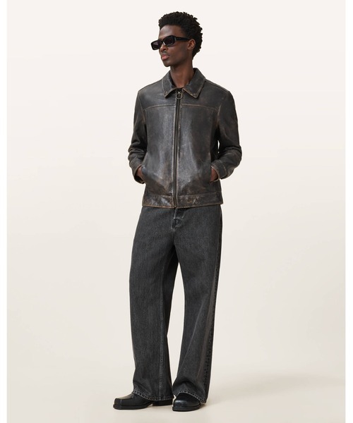 ALLSAINTS(オールセインツ)の「ALKAN ZIP UP TWO TONE LEATHER JACKET | ALKAN ジップ アップ ツー トーン レザー ジャケット(その他アウター・メンズ・ブラック・S/M/L/XS/XL)」の16枚目の写真