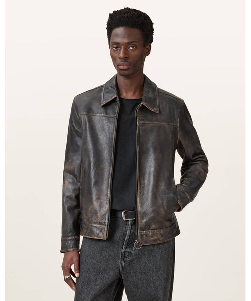 貴重☆ ALLSAINTS オールセインツ 本革レザーコート ALLSAINTS(オールセインツ) レザージャケット・コート