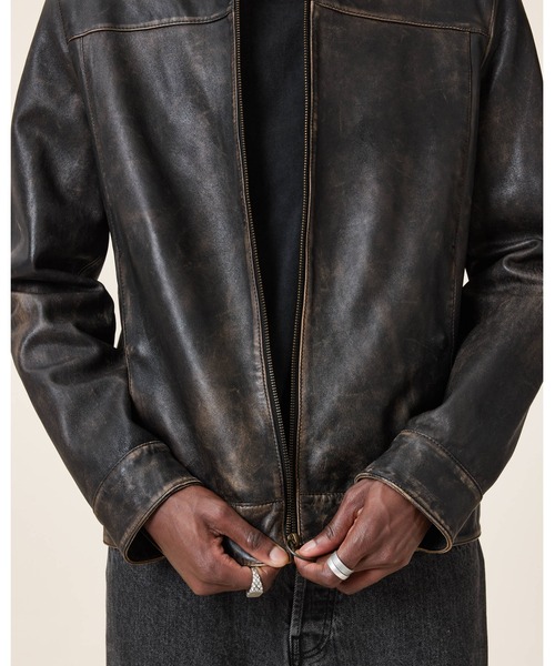 ALLSAINTS（オールセインツ）の「ALKAN ZIP UP TWO TONE LEATHER