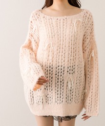 OLIVE des OLIVE | リボンリボンニットチュニック(ニット/セーター)