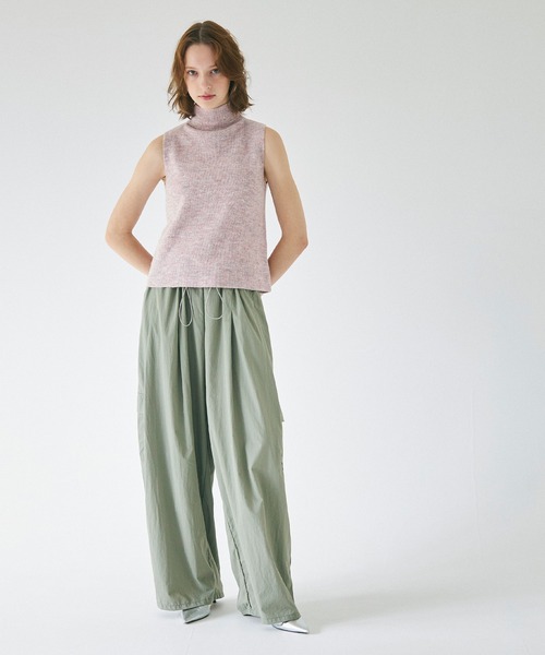 coca(coca)(コカ)の「ハイネックノースリーブ メランジニットトップス(ニット/セーター・レディース・グレー/ピンク・S/M/L)」の10枚目の写真