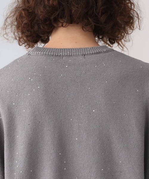 HARE（ハレ）の「スパンコールニットプルオーバー(HARE)（ニット/セーター・メンズ・グレー/ブラック/パープル・FREE）」の18枚目の写真