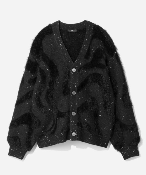 HARE(ハレ)の「イソザイラインスパンコールカーディガン(HARE)(カーディガン/ボレロ・メンズ・ブラック/グレー/ブルー・SMALL/MEDIUM)」の16枚目の写真