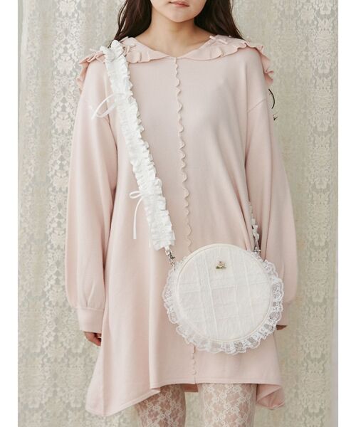 merry jenny（メリージェニー）の「レースたっぷりローズbag（ショルダーバッグ・レディース・ブラック/オフホワイト・FREE）」の21枚目の写真