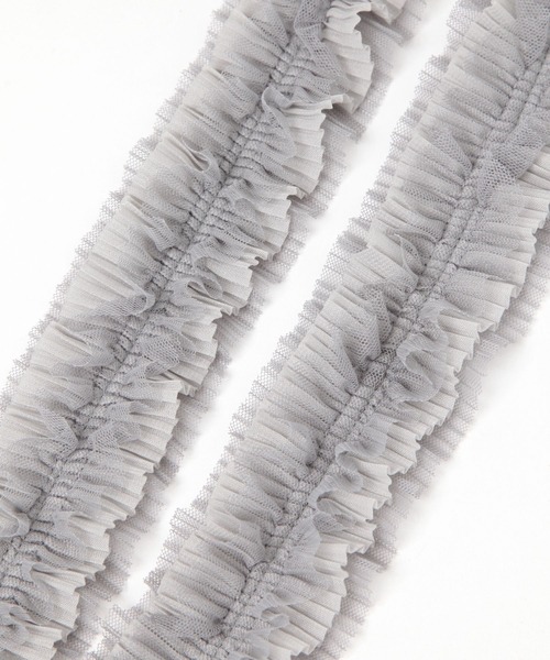 studio CLIP(スタディオクリップ)の「フリルシアースマホショルダー(スマホグッズ・レディース・オフホワイト/ブラック/ブラウン/ライトグレー・FREE)」の7枚目の写真