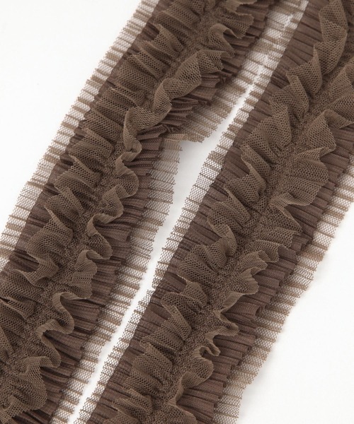 studio CLIP(スタディオクリップ)の「フリルシアースマホショルダー(スマホグッズ・レディース・オフホワイト/ブラック/ブラウン/ライトグレー・FREE)」の8枚目の写真