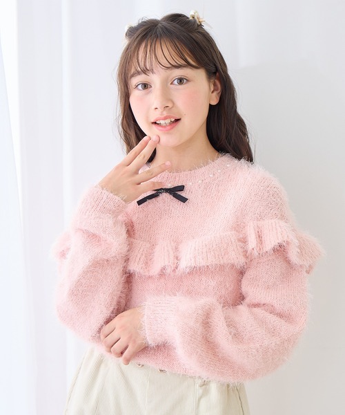 Amourire girl（アムリールガール）の「フリルニットプル