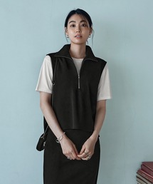 STYLE DELI | 【匠ジョーゼット】ジップアップハイネックトップス(その他トップス)