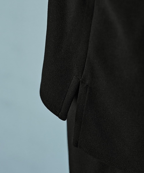 STYLE DELI(スタイルデリ)の「【匠ジョーゼット】ジップアップハイネックトップス(その他トップス・レディース・ホワイト系その他/ブラック・FREE)」の14枚目の写真