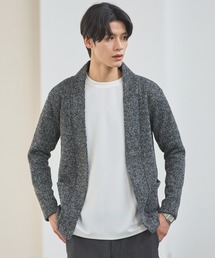 ESSENTIALS WARDROBE（エッセンシャルワードローブ）の「ノーカラーメランジニットソー2ポケットボタンレス長袖カーディガン（カーディガン/ボレロ）」