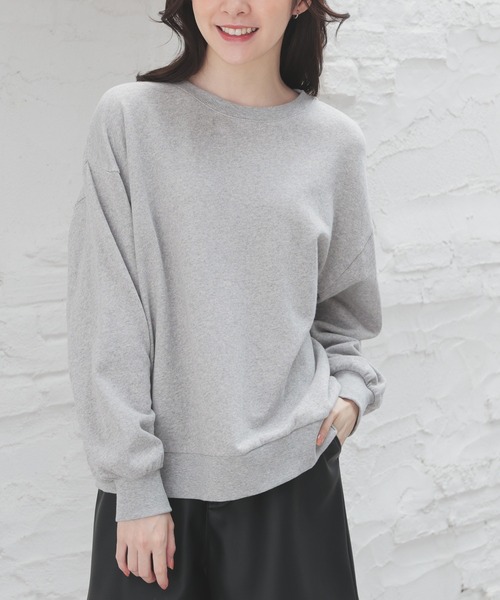 Honeys(ハニーズ)の「フリル付ゆるトップス(Tシャツ/カットソー・レディース・スミクロ/ホワイト/杢グレー・S/M/L/LL)」の19枚目の写真