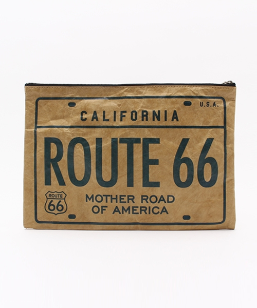 SEVENDAYS=SUNDAY(セブンデイズサンデイ)の「ペーパープレート柄ジップクラッチバッグ(ショルダーバッグ・レディース・ベージュ・FREE)」の3枚目の写真