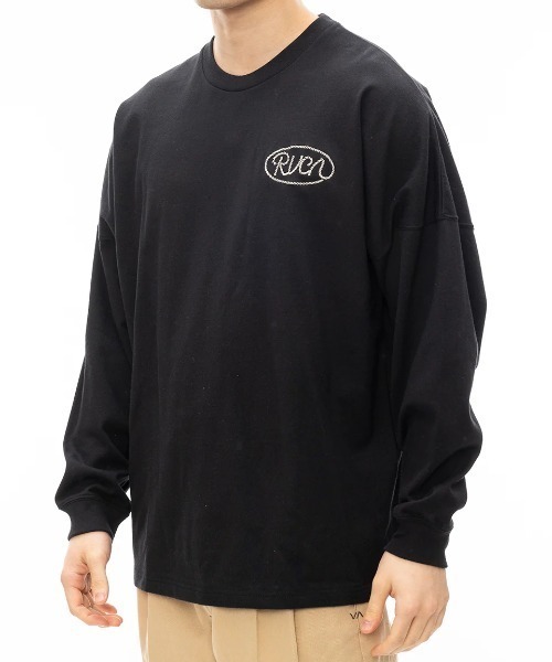 RVCA(ルーカ)の「RVCA メンズ RVCA LASSO LT ロンT 【2024年秋冬モデル】/ルーカバックプリント長袖ロゴロンT(Tシャツ/カットソー・メンズ・ブラウン/オフホワイト/ブラック・SMALL/MEDIUM/LARGE/X-LARGE)」の7枚目の写真