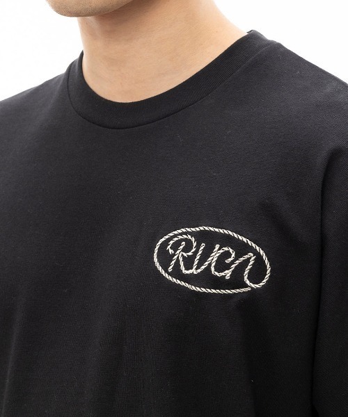 RVCA(ルーカ)の「RVCA メンズ RVCA LASSO LT ロンT 【2024年秋冬モデル】/ルーカバックプリント長袖ロゴロンT(Tシャツ/カットソー・メンズ・ブラウン/オフホワイト/ブラック・SMALL/MEDIUM/LARGE/X-LARGE)」の8枚目の写真