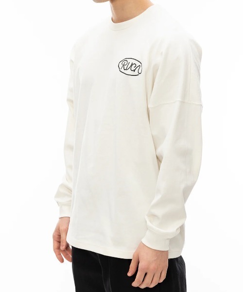RVCA(ルーカ)の「RVCA メンズ RVCA LASSO LT ロンT 【2024年秋冬モデル】/ルーカバックプリント長袖ロゴロンT(Tシャツ/カットソー・メンズ・ブラウン/オフホワイト/ブラック・SMALL/MEDIUM/LARGE/X-LARGE)」の5枚目の写真