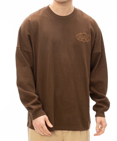 RVCA(ルーカ)の「RVCA メンズ RVCA LASSO LT ロンT 【2024年秋冬モデル】/ルーカバックプリント長袖ロゴロンT(Tシャツ/カットソー・メンズ・ブラウン/オフホワイト/ブラック・SMALL/MEDIUM/LARGE/X-LARGE)」の11枚目の写真