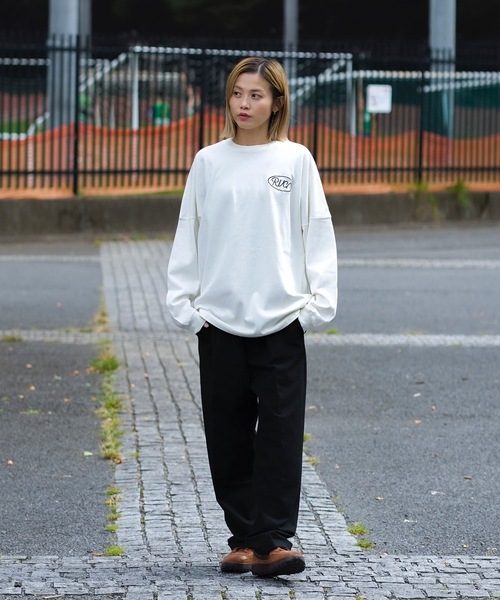 RVCA(ルーカ)の「RVCA メンズ RVCA LASSO LT ロンT 【2024年秋冬モデル】/ルーカバックプリント長袖ロゴロンT(Tシャツ/カットソー・メンズ・ブラウン/オフホワイト/ブラック・SMALL/MEDIUM/LARGE/X-LARGE)」の13枚目の写真