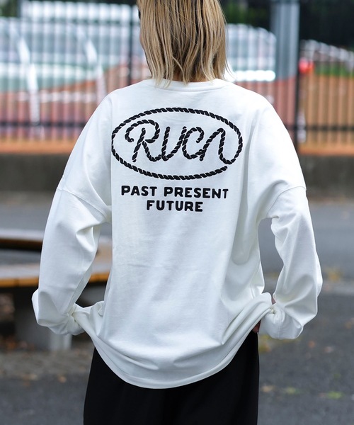 RVCA(ルーカ)の「RVCA メンズ RVCA LASSO LT ロンT 【2024年秋冬モデル】/ルーカバックプリント長袖ロゴロンT(Tシャツ/カットソー・メンズ・ブラウン/オフホワイト/ブラック・SMALL/MEDIUM/LARGE/X-LARGE)」の17枚目の写真