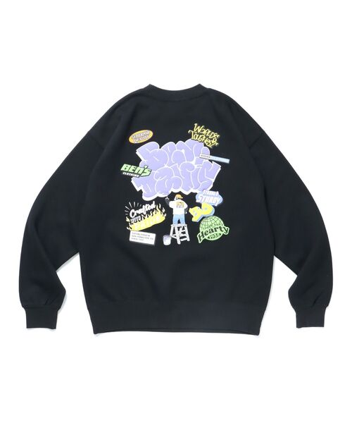【BEN DAVIS(ベンデイビス)】OVERRLAP CREW / オーバーサイズ スウェット クルーネック(スウェット)|BEN DAVIS(ベンデイビス) 【BEN DAVIS(ベンデイビス)】OVERRLAP CREW / オーバーサイズ スウェット クルーネック(スウェット)|BEN DAVIS(ベンデイビス)