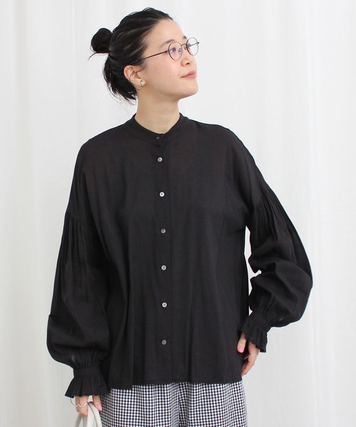 fig L ondon Mary ボリューム袖シャツ fig L ondon Mary ボリューム袖シャツ