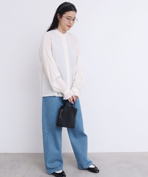 【fig L ondon】 Maryブラウス　ストライプ fig London（フィグロンドン）の「Mary BL（シャツ/ブラウス
