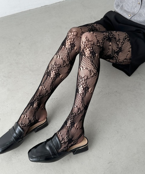 CLEA(クレア)の「フラワー/リボンモチーフレースタイツ(タイツ/ストッキング・レディース・その他4/その他5/その他3/その他2/その他1/その他6/その他7/その他8・FREE)」の4枚目の写真