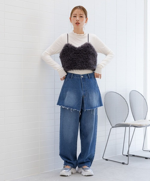 LAKOLE（ラコレ）の「メローエッジタートルプルオーバー / 141186（Tシャツ/カットソー・レディース・ブラック/アイボリー/ブラック系8/ピンク/サンドグレー・SMALL/MEDIUM）」の11枚目の写真