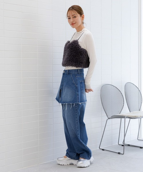 LAKOLE（ラコレ）の「メローエッジタートルプルオーバー / 141186（Tシャツ/カットソー・レディース・ブラック/アイボリー/ブラック系8/ピンク/サンドグレー・SMALL/MEDIUM）」の13枚目の写真