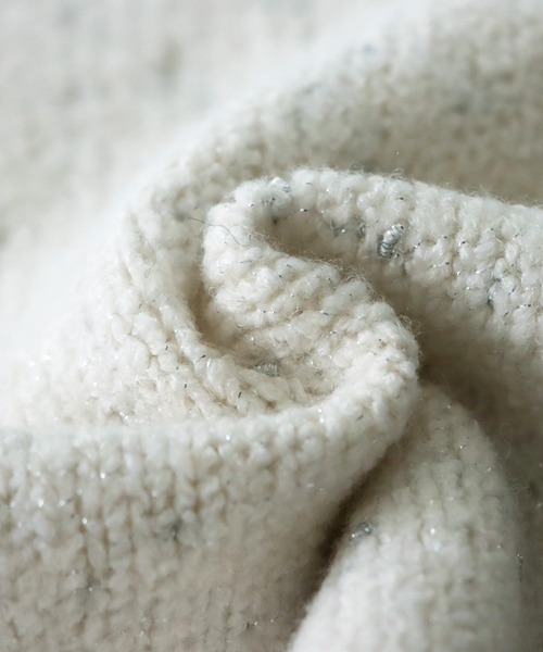antiqua(アンティカ)の「ラメニット(ニット/セーター・レディース・ホワイト/ブラック・ONESIZE)」の11枚目の写真
