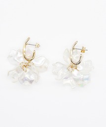 ドロップハナビラピアス  (両耳用)