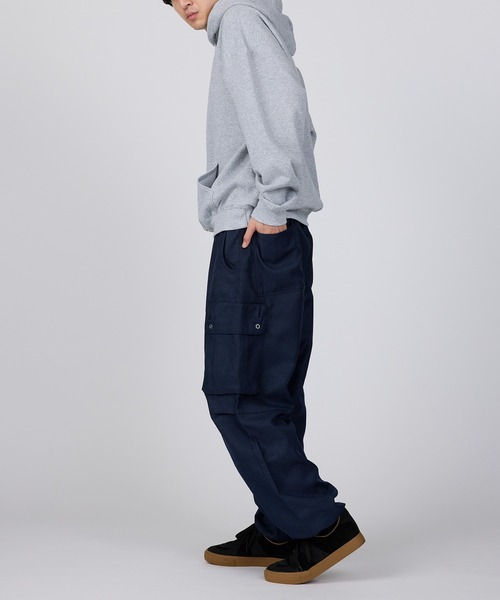 ROOT THREE（ルートスリー）の「【ROOT THREE】ポリツイル ワイドカーゴパンツ（カーゴパンツ・メンズ・ブラウン/グレー/ネイビー/ブラック・M/S/LL/L）」の11枚目の写真
