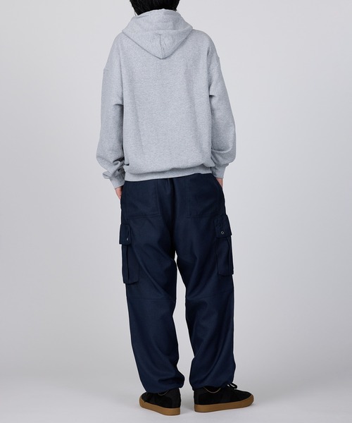 ROOT THREE（ルートスリー）の「【ROOT THREE】ポリツイル ワイドカーゴパンツ（カーゴパンツ・メンズ・ブラウン/グレー/ネイビー/ブラック・M/S/LL/L）」の12枚目の写真